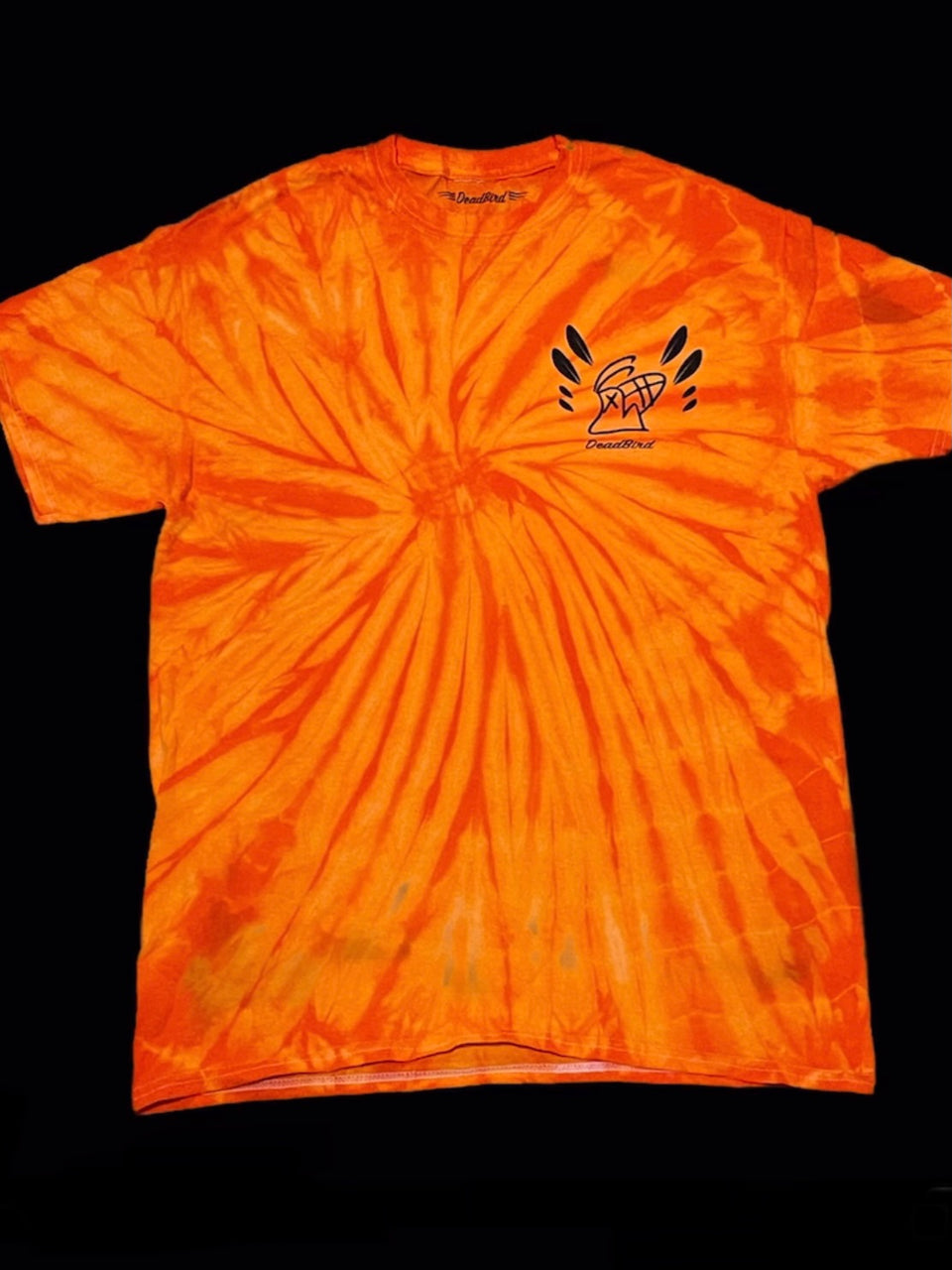 Orange Tie Dye DeadBird T-shirt