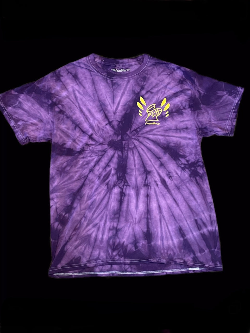 Purple Tie Dye DeadBird T-shirt